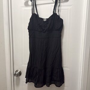 Black spaghetti strap dress. Large